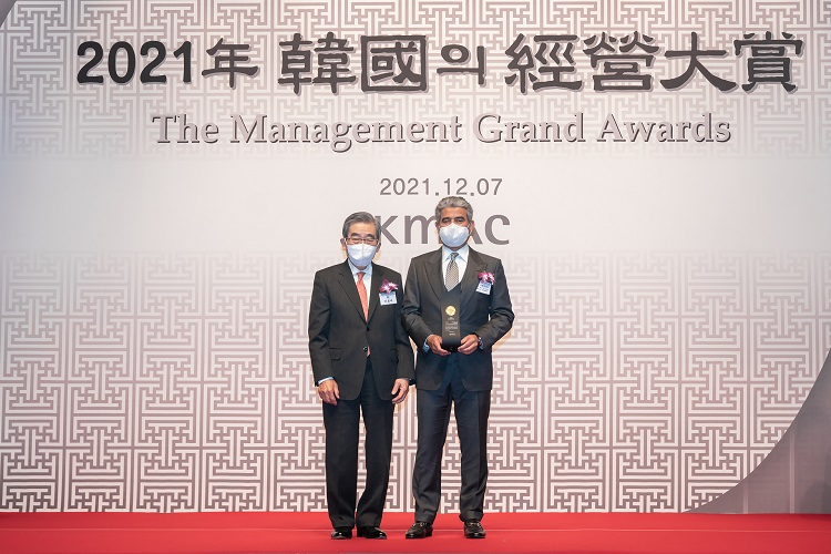 S-OIL 알 카타니 CEO, 한국의 경영대상 최고경영자상 수상