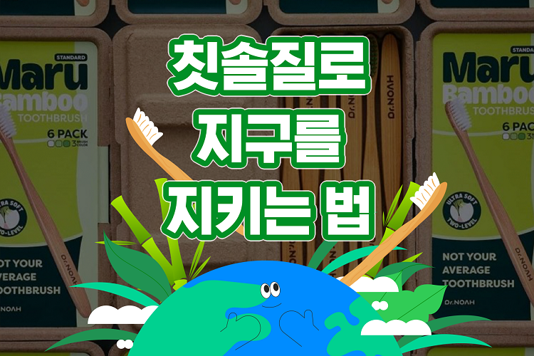 지구를 살리는 칫솔질! 프로젝트 노아의 대나무 칫솔