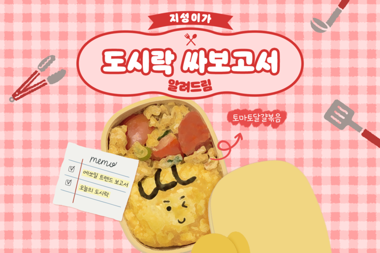 지성이가 도시락 싸보고서 알려드림